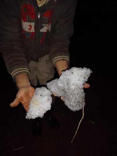 Vendavais e granizo castigam região da Cantuquiriguaçu